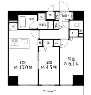 SAION町屋【13階】の間取り
