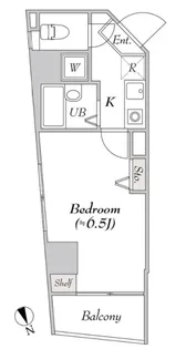 BluRock新宿河田町【3階】の間取り