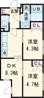 BRICK RESIDENCE 目黒本町【1階】の間取り