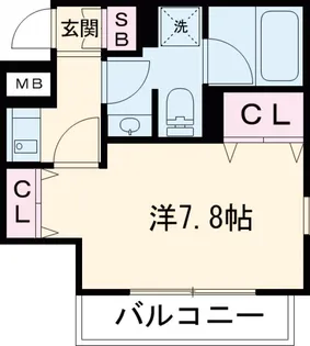 バティール喜多見【1階】の間取り