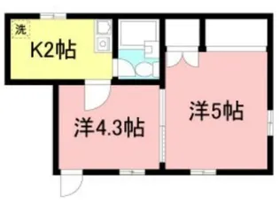 久我山ハイツ【102号室】の間取り