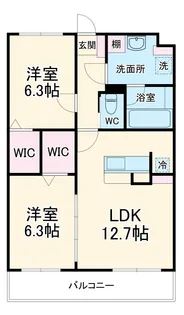 Lusora Osato【103号室】の間取り
