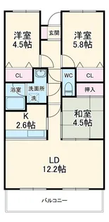 シャトレM【5階】の間取り