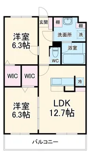 Lusora Osato【203号室】の間取り