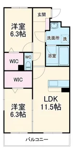 Lusora Osato【2階】の間取り