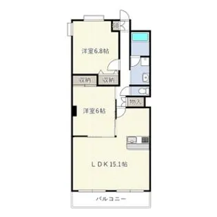 センチュリーパーク善進本町1番館【0201号室】の間取り