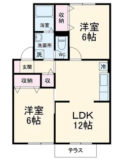 エスペランサ【1階】の間取り