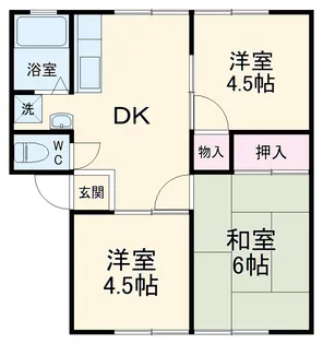 スカイタウン上今泉【2階】の間取り