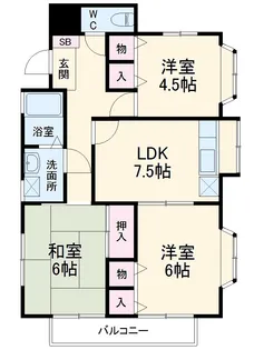 ダイヤパレス飯田【203号室】の間取り