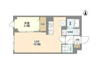 ウェルスクエア笹塚Ⅱ【3階】の間取り