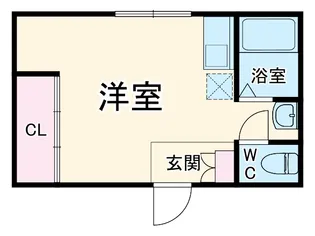 スタジオシスター【2階】の間取り