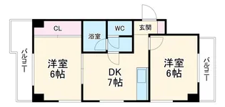 第七加藤ビル【401号室】の間取り