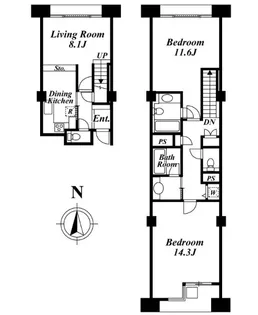 品川プリンス・レジデンス【11階】の間取り