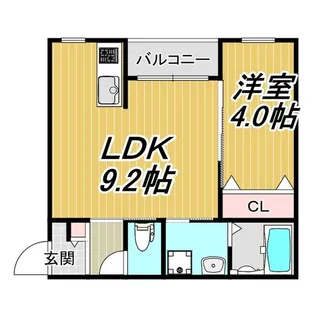 LECOCON四日市Ⅵ【2階】の間取り