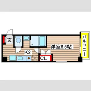 ステージ橦木【303号室】の間取り