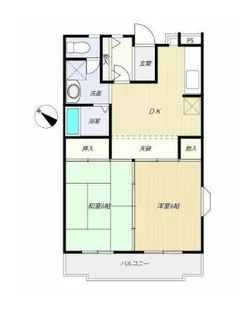 大成ハイツ【2階】の間取り