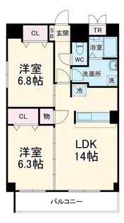 インプルーブ葵【9階】の間取り
