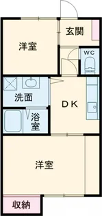 サンタハウス【201号室】の間取り