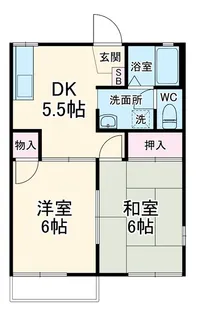 サニーハウス【2階】の間取り