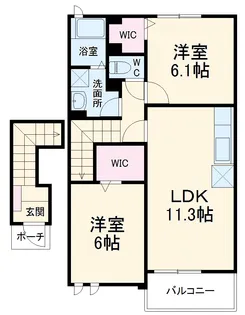 グランデドリーム【2階】の間取り
