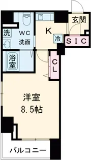 ユリカロゼ五反野Ⅲ【8階】の間取り