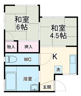 初音ヶ丘ヒルサイドB棟【105号室】の間取り