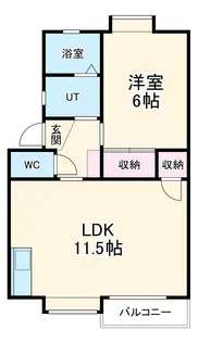 OASIS SATONAKA B【1階】の間取り