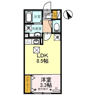 パーシモンⅢ【1階】の間取り