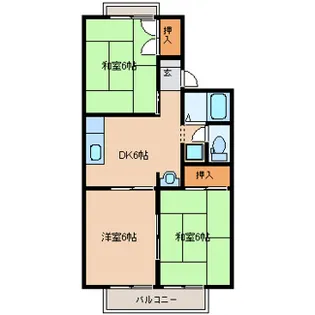 セジュールK&T Ⅳ【2階】の間取り