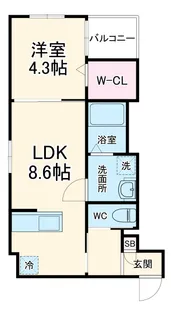 Crecia一宮Ⅲ【2階】の間取り