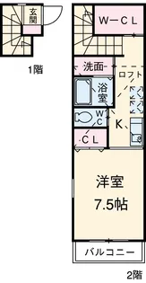 アリエッタビアンカ【2階】の間取り