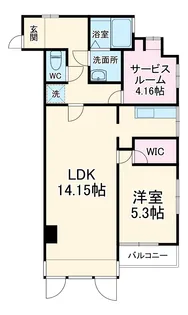 サンコーポ第3多摩川【1階】の間取り