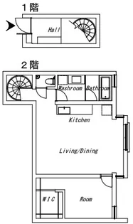 Bark Lane 中目黒【1階】の間取り