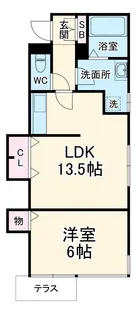ヴィラ東川口【1階】の間取り