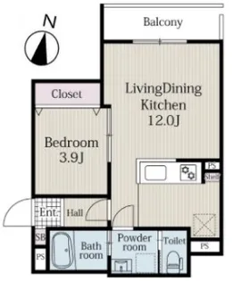 リブレメゾン東三国Ⅰ【1階】の間取り