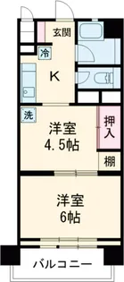 ハイネス立川【214号室】の間取り