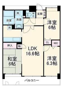 セラード川越【3階】の間取り