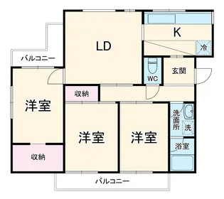 レジデンス六ッ川【2階】の間取り