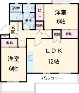 笹野ロイヤルハイツ B【4階】の間取り