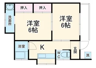城北ハイツ【101号室】の間取り