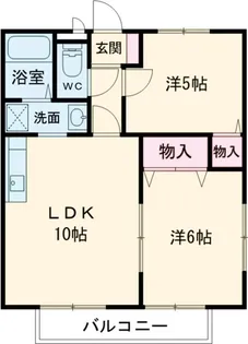 エスペランス【1階】の間取り
