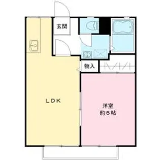 旭台アーバンハイツ C棟【103号室】の間取り