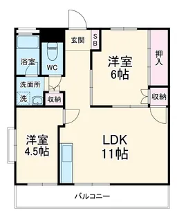 秋葉コーポ【3階】の間取り