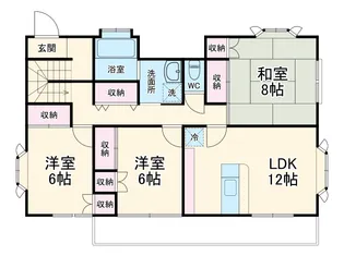 ドルフィン花水【2号室】の間取り