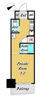 シャトー・デ・シリウス【8階】の間取り