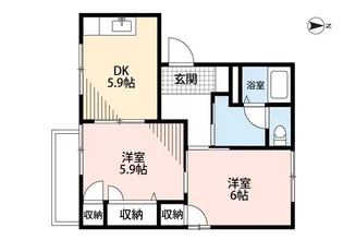 サンライズ佐倉 B【201号室】の間取り