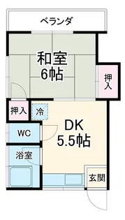 ハイツ神明台【2階】の間取り