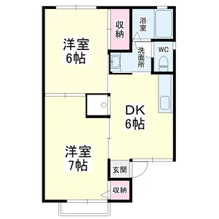 セジュール白菊【202号室】の間取り