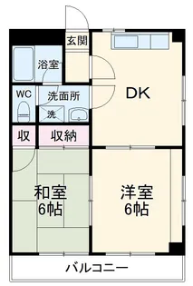 ドリームタウン大里【108号室】の間取り