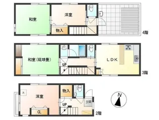 サンプラザビル【201号室】の間取り